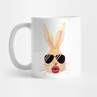 Bunny with lip filler Botox Funny rabbit Mug